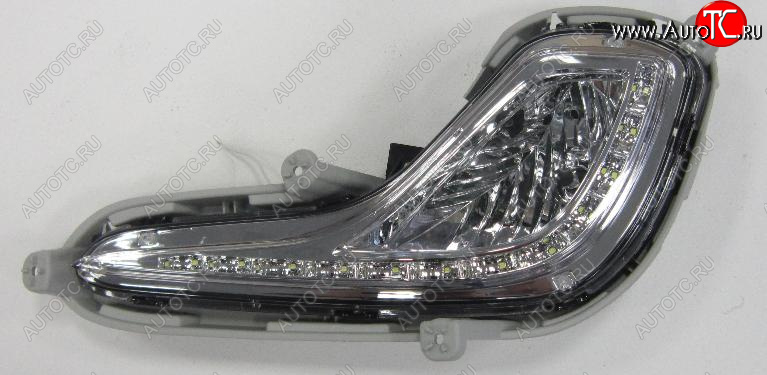 3 099 р. Левая противотуманная фара (диодная) BODYPARTS  Hyundai Solaris  RBr (2010-2014) седан дорестайлинг  с доставкой в г. Кемерово