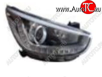 16 649 р. Правая фара (корректор, ДХО) BODYPARTS  Hyundai Solaris  RBr (2010-2014) седан дорестайлинг  с доставкой в г. Кемерово