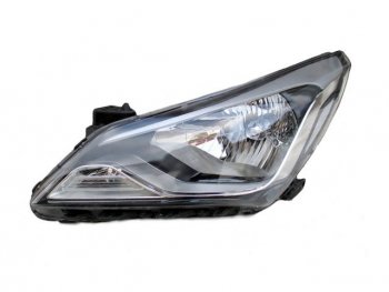 Левая фара (под корректор) DEPO Hyundai Solaris  RBr (2014-2017) седан рестайлинг