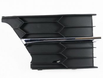Левая вставка переднего бампера (пр-во Китай) BODYPARTS Skoda Superb (B6) 3T лифтбэк рестайлинг (2013-2015) (молдинг хром)