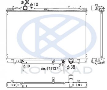 17 599 р. LS460600hL РАДИАТОР ОХЛАЖДЕН вариатор (CVT) (KOYO) KOYORAD lxls407-910  с доставкой в г. Кемерово. Увеличить фотографию 1
