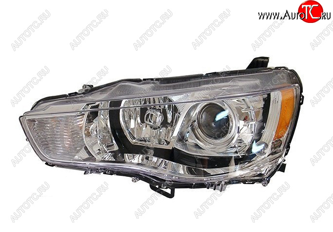 12 299 р. Левая фара (с электрокорректором, линзован) BODYPARTS Mitsubishi Outlander XL (CW)  рестайлинг (2010-2013)  с доставкой в г. Кемерово