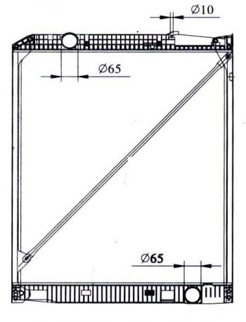 ACTROS (1015 x 818 mm) РАДИАТОР ОХЛАЖДЕН (см.каталог) BODYPARTS mdact96-911