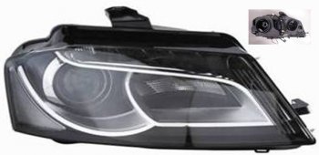 Правая фара (c электрокорректором) DEPO Audi A3  8P1 хэтчбэк 3 дв. (2008-2010) 2-ой рестайлинг