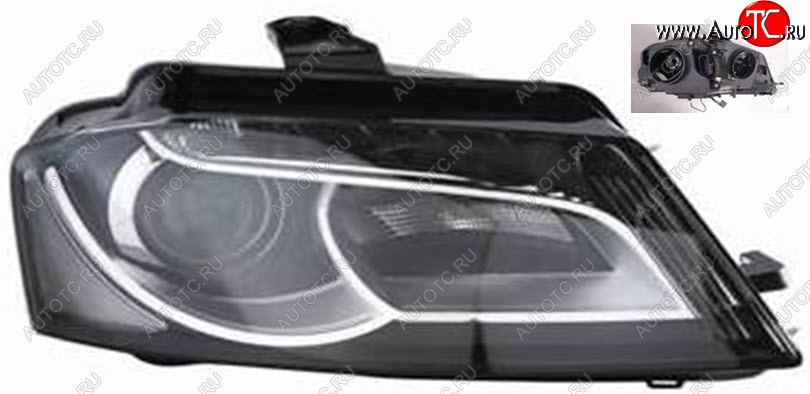 27 649 р. Правая фара (c электрокорректором) DEPO  Audi A3  8P1 хэтчбэк 3 дв. (2008-2010) 2-ой рестайлинг  с доставкой в г. Кемерово