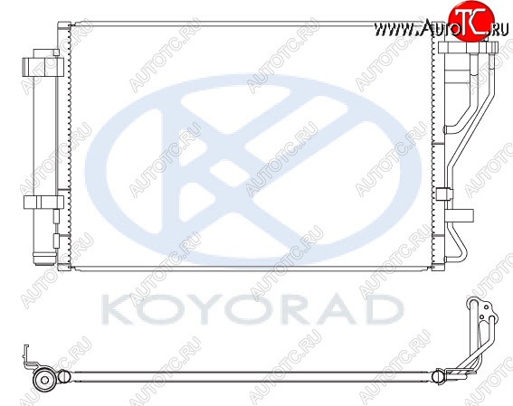 10 549 р. CERATO КОНДЕНСАТОР КОНДИЦ (KOYO) KOYORAD kacet09-932  с доставкой в г. Кемерово