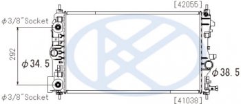 CRUZE 09- {(1.6  113л.с.1,8  ASTRA 09- 1.6 AT с конд.} РАДИАТОР ОХЛАЖДЕН AT BODYPARTS cvcrz09-913