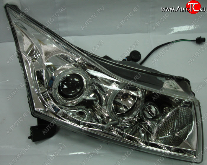 30 949 р. CRUZE ФАРА Л+П (КОМПЛЕКТ) ТЮНИНГ ЛИНЗОВАН (DEVIL EYES) С СВЕТЯЩ ОБОДК БЕЗ КОРРЕКТОР (EAGLE EYES) ВНУТРИ ХРОМ EAGLE EYES cvcrz09-001h-n  с доставкой в г. Кемерово