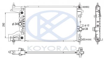 CRUZE ((1.6  113л.с.1,8  ASTRA 09- 1.6 AT без конд.) РАДИАТОР ОХЛАЖДЕН AT MT BODYPARTS cvcrz09-912