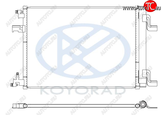 4 299 р. CRUZE {ORLANDO 10-ASTRA 09- } КОНДЕНСАТОР КОНДИЦ (KOYO) KOYORAD cvcrz09-930  с доставкой в г. Кемерово
