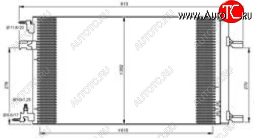 5 549 р. CRUZE (ORLANDO 10-ASTRA 09- ZAFIRA 11-INSIGNIA 08-) КОНДЕНСАТОР КОНДИЦ BODYPARTS cvcrz09-932  с доставкой в г. Кемерово
