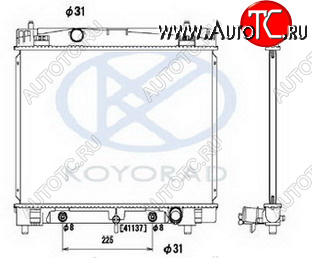 6 849 р. YARIS РАДИАТОР ОХЛАЖДЕН AT (KOYO) KOYORAD tyyas06-911  с доставкой в г. Кемерово
