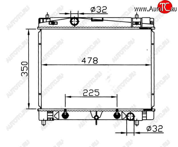 3 199 р. YARIS РАДИАТОР ОХЛАЖДЕН AT BODYPARTS tyyas06-912  с доставкой в г. Кемерово