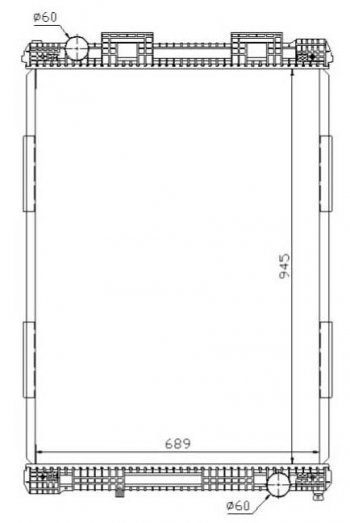 15 349 р. TGA (E 2000 F 2000 (94-) (945 x 689 mm)) РАДИАТОР ОХЛАЖДЕН BODYPARTS matga00-910  с доставкой в г. Кемерово. Увеличить фотографию 1