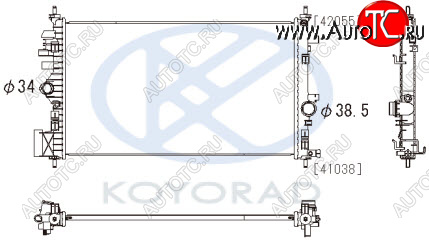 5 749 р. INSIGNIA РАДИАТОР ОХЛАЖДЕН 1.6 1.8 AT (KOYO) KOYORAD opins08-914  с доставкой в г. Кемерово
