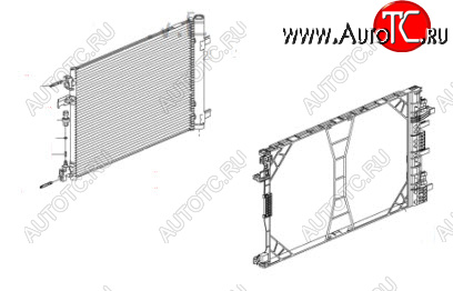 6 349 р. INSIGNIA КОНДЕНСАТОР КОНДИЦ В СБОРЕ С РАМК BODYPARTS opins08-930  с доставкой в г. Кемерово