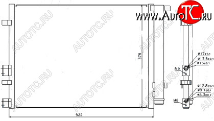 4 599 р. I20 КОНДЕНСАТОР КОНДИЦ BODYPARTS hni2009-930  с доставкой в г. Кемерово