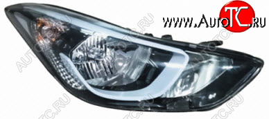 11 699 р. Правая фара (под корректор) DEPO Hyundai Elantra MD рестайлинг (2013-2016)  с доставкой в г. Кемерово