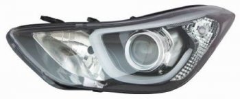 Левая фара (под корректор, диодная) DEPO Hyundai Elantra MD рестайлинг (2013-2016)