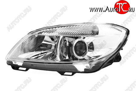 11 249 р. Левая фара (с электрокорректором, линзован) BodyParts  Skoda Fabia  Mk2 (2010-2014) хэтчбэк рестайлинг  с доставкой в г. Кемерово