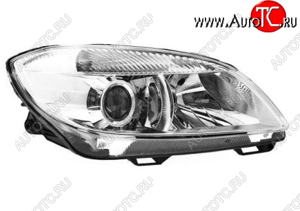 11 249 р. Правая фара (с электрокорректором, линзован) BodyParts Skoda Fabia Mk2 хэтчбэк рестайлинг (2010-2014)  с доставкой в г. Кемерово