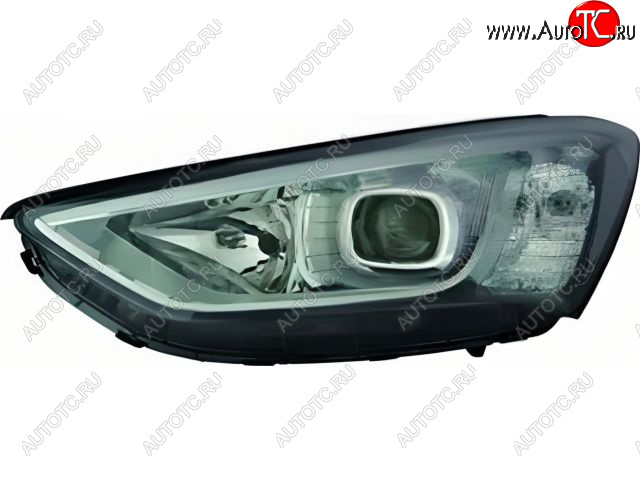 10 949 р. Левая фара (корректор, линзован) BODYPARTS  Hyundai Santa Fe  DM (2012-2016) дорестайлинг  с доставкой в г. Кемерово