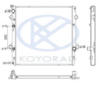 20 349 р. GX460 РАДИАТОР ОХЛАЖДЕН 4.6 AT (KOYO) KOYORAD lxgx609-910  с доставкой в г. Кемерово. Увеличить фотографию 1