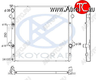 20 349 р. GX460 РАДИАТОР ОХЛАЖДЕН 4.6 AT (KOYO) KOYORAD lxgx609-910  с доставкой в г. Кемерово