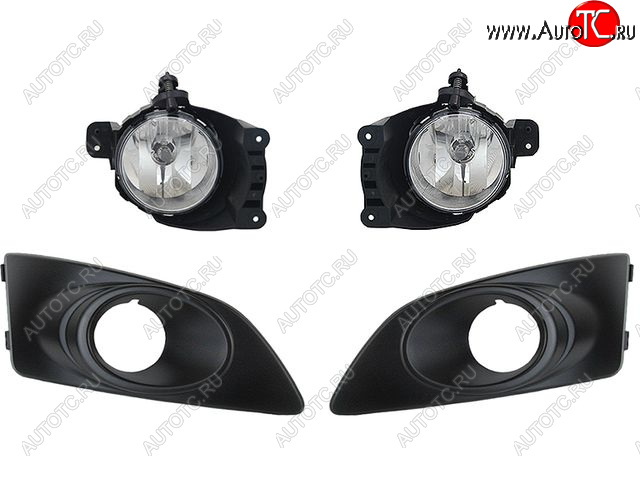 5 799 р. Комплект противотуманных фар с встваками BodyParts Chevrolet Aveo T300 седан (2011-2015)  с доставкой в г. Кемерово