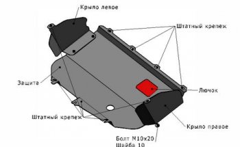 DUCATO ЗАЩИТА ПОДДОНА ДВИГАТЕЛЯ + КПП С , КРЕПЛЕН , СТАЛЬН BODYPARTS ftduc02-9f0