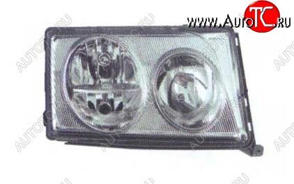 4 199 р. Правая фара BODYPARTS Mercedes-Benz E-Class W124 седан дорестайлинг (1984-1993)  с доставкой в г. Кемерово