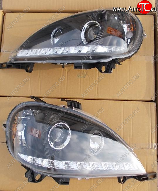 33 899 р. W163ML ФАРА Л+П (КОМПЛЕКТ) ТЮНИНГ (DEVIL EYES) ЛИНЗОВАН С ДИОД ППРОТИВОТУМ (JUNYAN) ВНУТРИ ЧЕРН JUNYAN md16398-002b-n  с доставкой в г. Кемерово