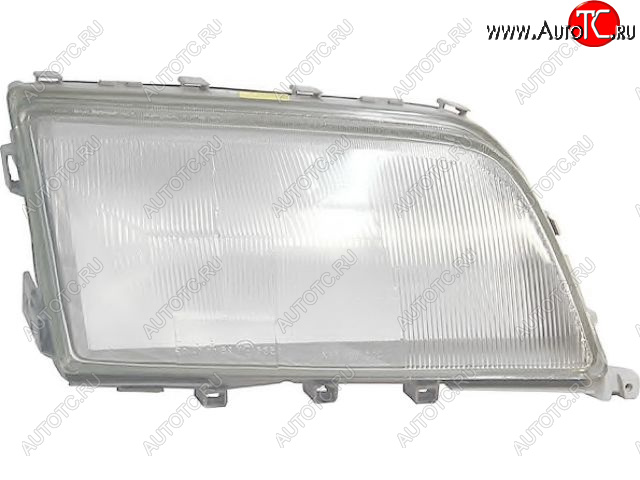 2 299 р. Правое стекло передней фары (пр-во Китай) BODYPARTS Mercedes-Benz C-Class W202 дорестайлинг седан (1993-1997) (ребристое)  с доставкой в г. Кемерово