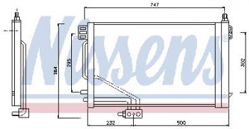 8 399 р. W203 {+W209 02-} КОНДЕНСАТОР КОНДИЦ (NISSENS) (AVA) (см.каталог) NISSENS md20300-930  с доставкой в г. Кемерово. Увеличить фотографию 1