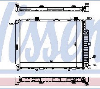 8 999 р. W210 РАДИАТОР ОХЛАЖДЕН (см.каталог) NISSENS md21095-914  с доставкой в г. Кемерово. Увеличить фотографию 1