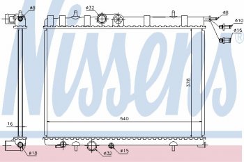 XSARA (+ C4 04-BERLINGOPARTENER 03-PG307 01-) РАДИАТОР ОХЛАЖДЕН BODYPARTS cnxsa00-911