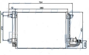 GOLF (+ AU A3 03- SD OCTAVIA 04-) КОНДЕНСАТОР КОНДИЦ (см.каталог) BODYPARTS vwglf04-931