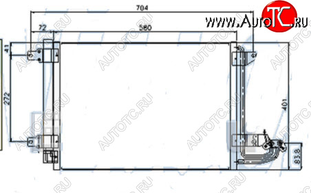 4 199 р. GOLF (+ AU A3 03- SD OCTAVIA 04-) КОНДЕНСАТОР КОНДИЦ (см.каталог) BODYPARTS vwglf04-931  с доставкой в г. Кемерово