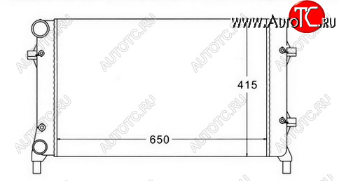 4 799 р. GOLF (+ AU A3 03- SD OCTAVIA 04-PASSAT 05-) РАДИАТОР ОХЛАЖДЕН (см.каталог) BODYPARTS vwglf04-915  с доставкой в г. Кемерово