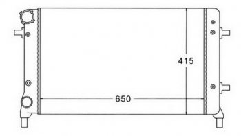 GOLF (+ AU A3 03- SD OCTAVIA 04-PASSAT 05-) РАДИАТОР ОХЛАЖДЕН (см.каталог) BODYPARTS vwglf04-914