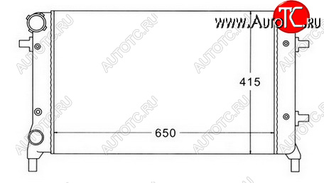2 599 р. GOLF (+ AU A3 03- SD OCTAVIA 04-PASSAT 05-) РАДИАТОР ОХЛАЖДЕН (см.каталог) BODYPARTS vwglf04-914  с доставкой в г. Кемерово