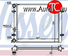 2 189 р. OCTAVIA (VW BORA 98-GOLF IV 97-SE TOLEDO 99-) РАДИАТОР ОХЛАЖДЕН (см.каталог) BODYPARTS sdoct96-911  с доставкой в г. Кемерово