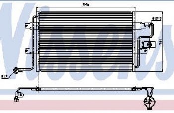AUDI A3 {OCTAVIACOLFIVTOLEDO 98-BORA} КОНДЕНСАТОР КОНДИЦ (NISSENS) (NRF) (GERI) (см.каталог) NISSENS ai0a396-931