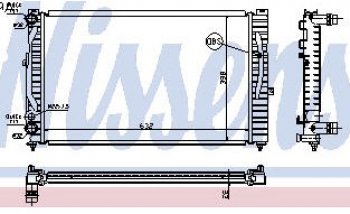 AUDI A4 (AI A6 97-PASSAT 96-) РАДИАТОР ОХЛАЖДЕН (см.каталог) BODYPARTS ai0a496-915