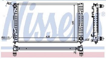 AUDI A4 (A6 97-04PASSAT 96-) РАДИАТОР ОХЛАЖДЕН (см.каталог) BODYPARTS ai0a496-917