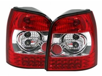 AUDI A4 {с сопротивл.} ФОНАРЬ ЗАДН ВНЕШН Л+П (КОМПЛЕКТ) (УНИВЕРСАЛ) ТЮНИНГ С ДИОД (SONAR) КРАСН-XРОМ SONAR ai0a494-74brh-n