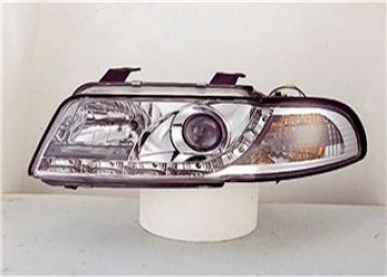 AUDI A4 ФАРА Л+П (КОМПЛЕКТ) ТЮНИНГ ЛИНЗОВАН (DEVIL EYES) (SONAR) ВНУТРИ ХРОМ SONAR ai0a499-004h-n