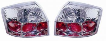 AUDI A4 ФОНАРЬ ЗАДН ВНЕШН Л+П (КОМПЛЕКТ) ТЮНИНГ ПРОЗРАЧ (LEXUS ТИП) ВНУТРИ (DEPO) ХРОМ DEPO ai0a401-740h-n