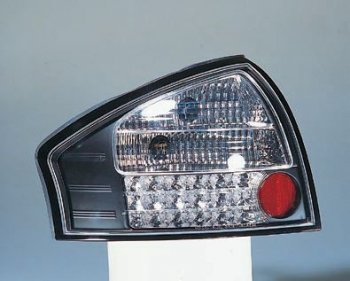 AUDI A6 ФОНАРЬ ЗАДН ВНЕШН Л+П (КОМПЛЕКТ) ТЮНИНГ (СЕДАН) ПРОЗРАЧ С ДИОД СТОП СИГНАЛ (SONAR) ВНУТРИ ЧЕРН-ХРОМ SONAR ai0a697-747bh-n