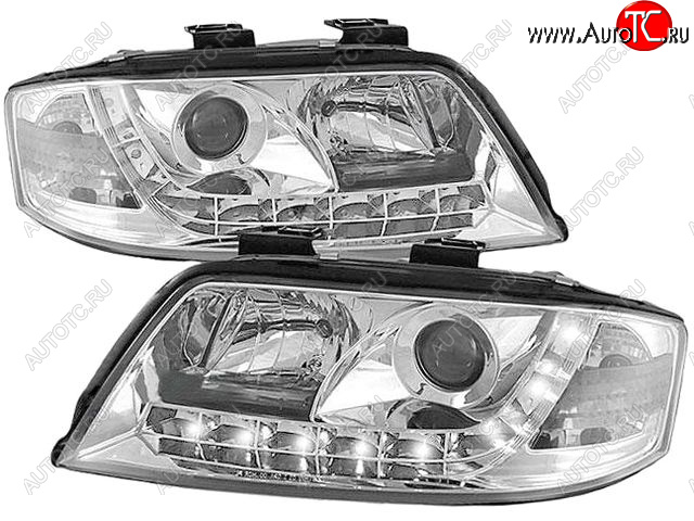 31 499 р. AUDI A6 ФАРА Л+П (КОМПЛЕКТ) ТЮНИНГ ЛИНЗОВАН (DEVIL EYES) +- ПКОРРЕКТОР (SONAR) ВНУТРИ ХРОМ SONAR ai0a697-004h-n  с доставкой в г. Кемерово